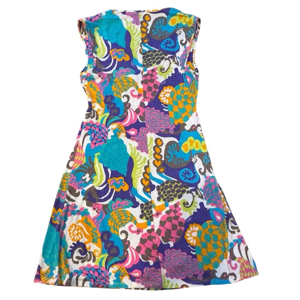 Trina Turk Colorful Abstract Print Women's Swim Cover-Up Dress - Picture 2 of 6